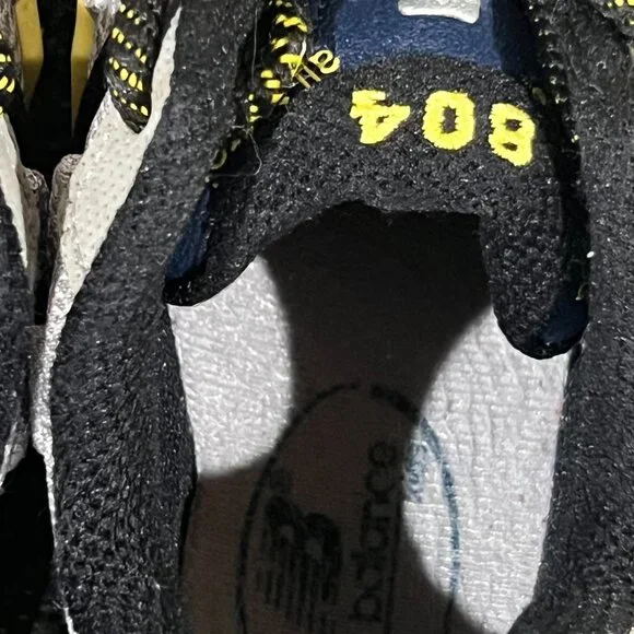 New Balance 804 Grey Black Shoes, Size 10 - Picture 7 of 12